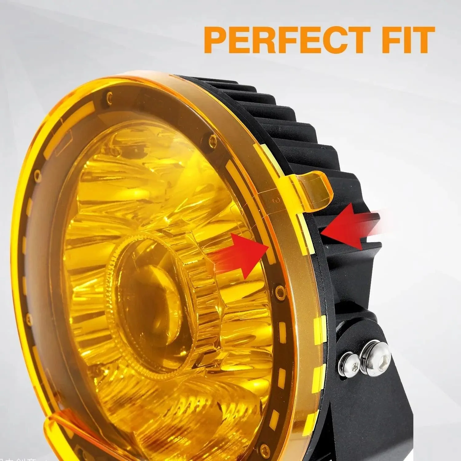 7 Inch Round LED Driving Light Amber Cover Light Shield Cover