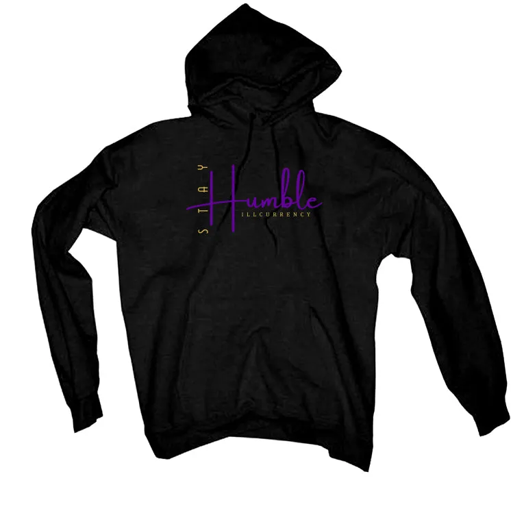 Air Jordan 12 Field Purple - Black T-Shirt (Stay Humble)