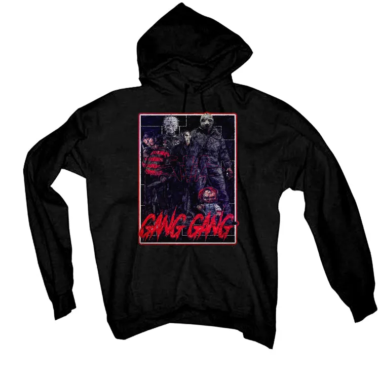 Air Jordan 4 Red Cement - Black T-Shirt (GANG GANG)