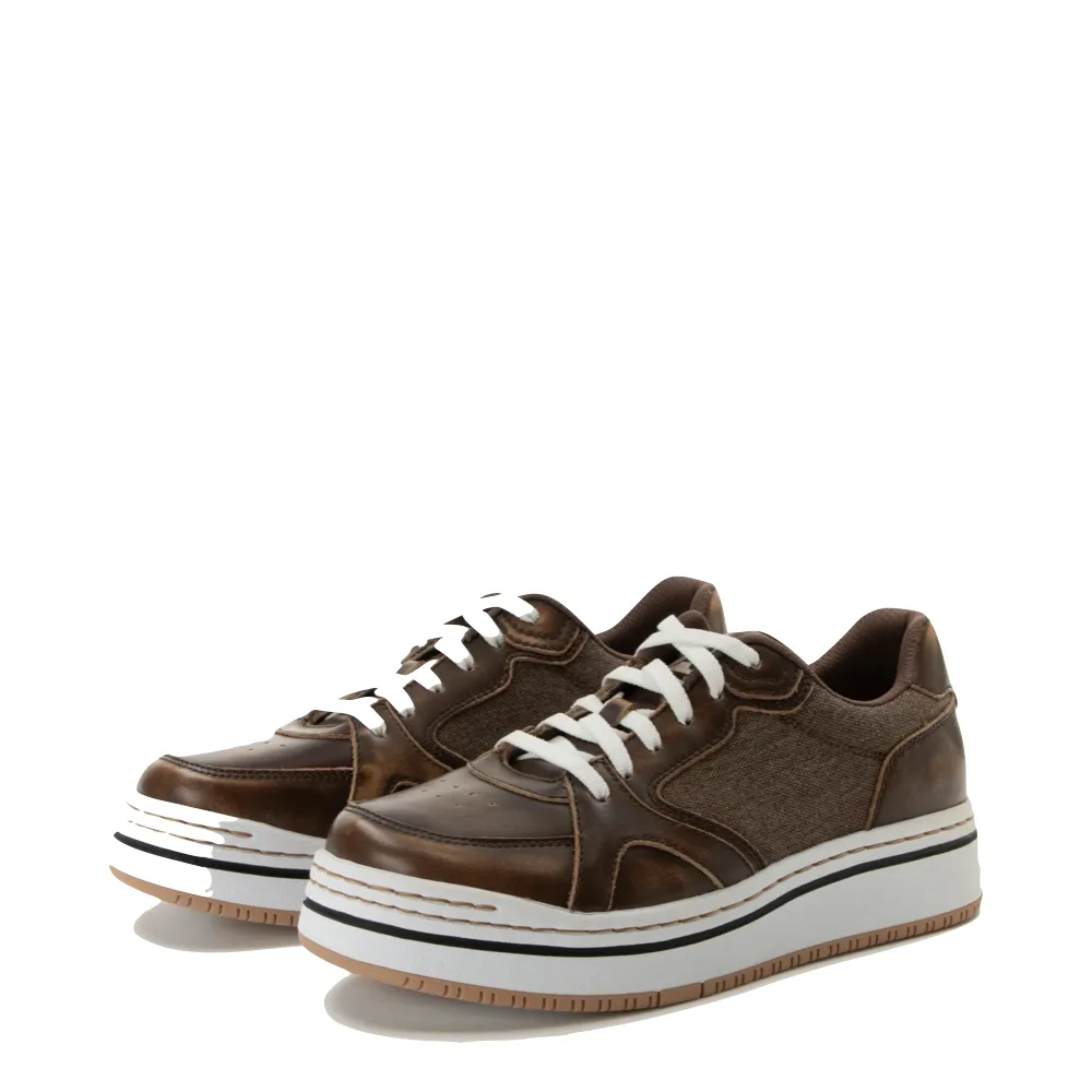 Alegria Women's Alyster Platform Sneaker in Brown