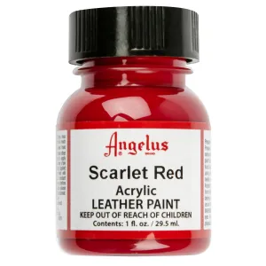 Angelus Acrylic Paint Scarlet #190 29Ml Use On Leather, Vinyl Or Fabric