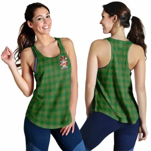 Archer Irish Clan Tartan Women's Racerback Tanks with Coat of Arms