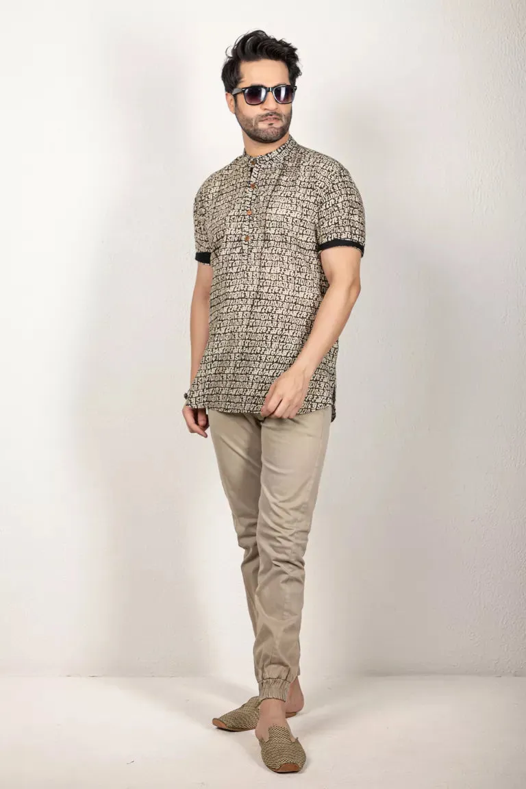 Black Short Kurta