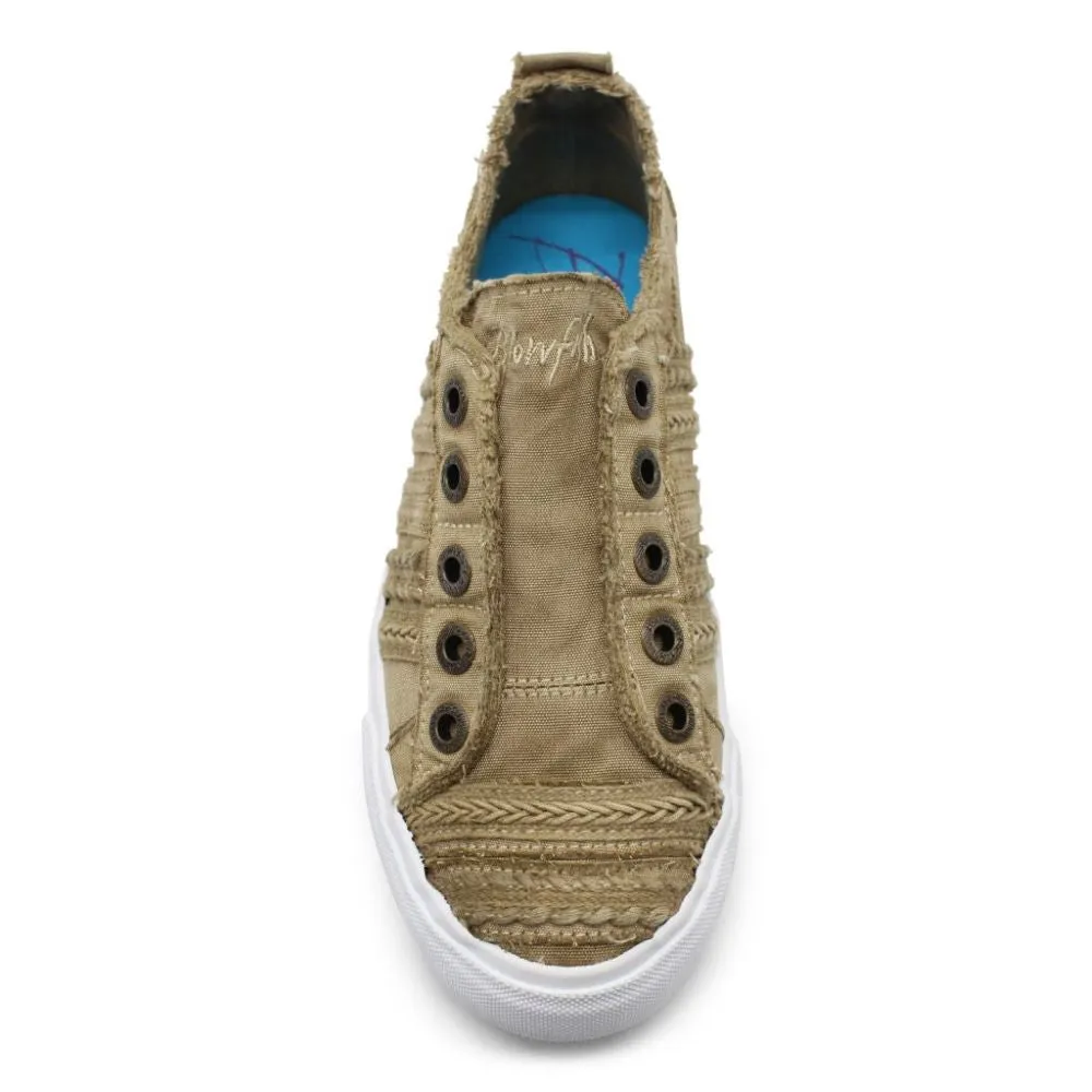 'Blowfish Malibu' Women's Parlane Sneaker - Desert Khaki Color Washed Canvas