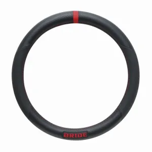 BRIDE HSHC03 Steering cover S SIZE Red-carbon print