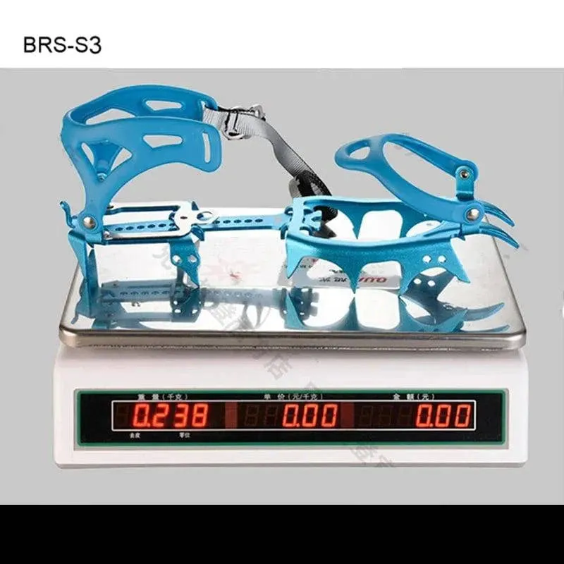 BRS-S3 14 Teeth Claws Snow Crampons Special Al-Alloy Ice Gripper Outdoor Climbing Mountaineering Equipment Non-Slip Crampons