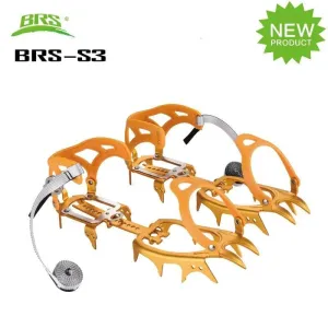 BRS-S3 14 Teeth Claws Snow Crampons Special Al-Alloy Ice Gripper Outdoor Climbing Mountaineering Equipment Non-Slip Crampons