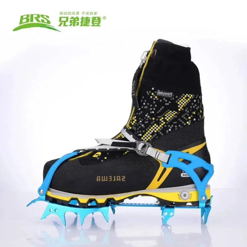 BRS-S3 14 Teeth Claws Snow Crampons Special Al-Alloy Ice Gripper Outdoor Climbing Mountaineering Equipment Non-Slip Crampons