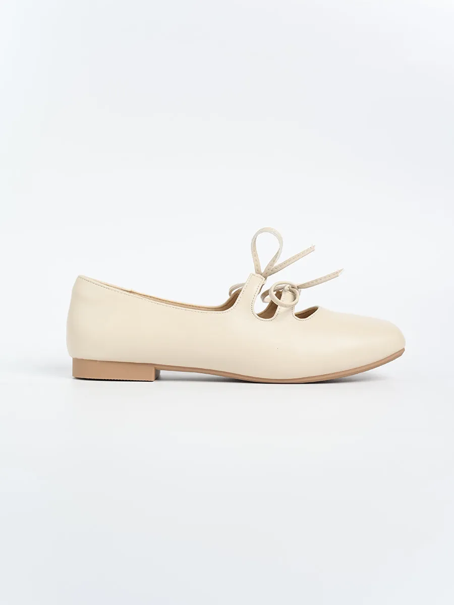 Clara PU Ribbon Flats