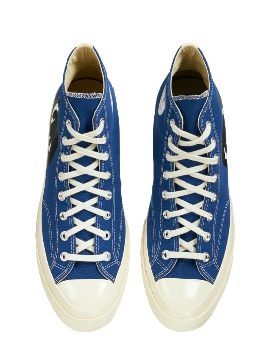 Comme des Garçons Play   Play Converse cotton high sneakers 