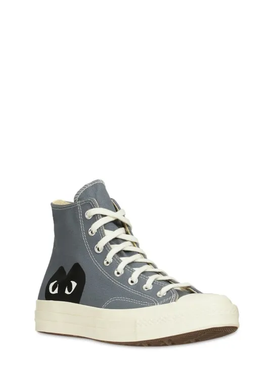 Comme des Garçons Play   Play Converse cotton high sneakers 