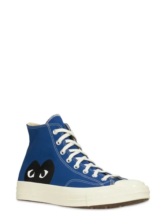 Comme des Garçons Play   Play Converse cotton high sneakers 