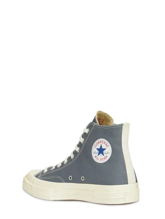 Comme des Garçons Play   Play Converse cotton high sneakers 