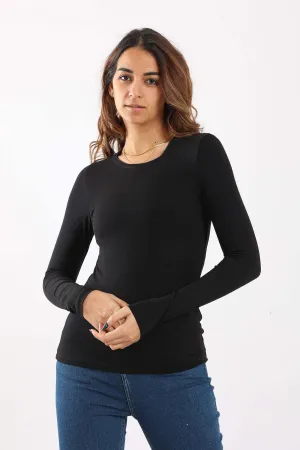 Cotton Round Neck Top