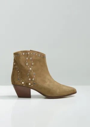 Dacken Studded Suede Western Boots