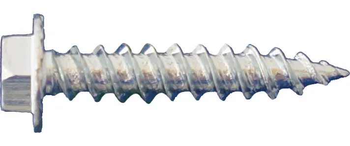 Daggerz 8" x 1" Hex Washer Head Metal Screws with Serrations Sheet - 8000 Qty