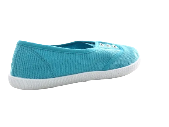 Damen Slipper Ballerina Loafer Mokassins Slip On Flats Freizeit Blue # 015