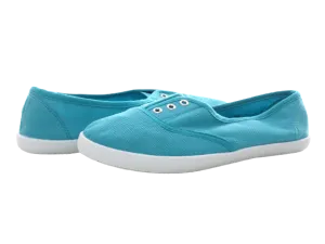 Damen Slipper Ballerina Loafer Mokassins Slip On Flats Freizeit Blue # 015