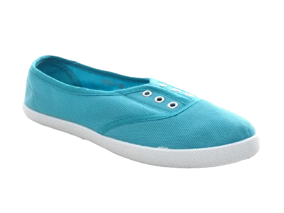 Damen Slipper Ballerina Loafer Mokassins Slip On Flats Freizeit Blue # 015