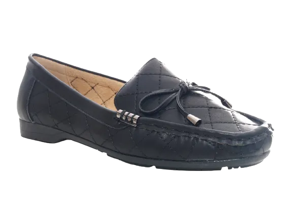 Damen Slipper Halbschuhe Ballerina Loafer Mokassins Slip On Flats Freizeit Black # 480