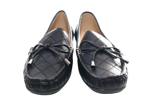 Damen Slipper Halbschuhe Ballerina Loafer Mokassins Slip On Flats Freizeit Black # 480