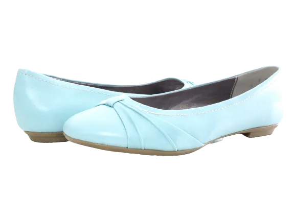 Damen Slipper Halbschuhe Ballerina Loafer Mokassins Slip On Flats Freizeit Blue # 2387