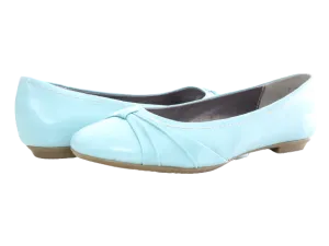 Damen Slipper Halbschuhe Ballerina Loafer Mokassins Slip On Flats Freizeit Blue # 2387