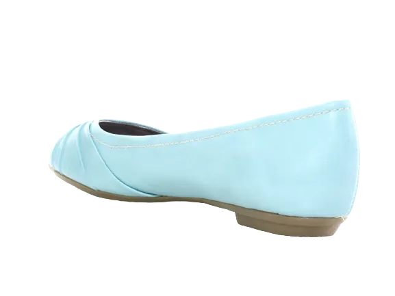 Damen Slipper Halbschuhe Ballerina Loafer Mokassins Slip On Flats Freizeit Blue # 2387