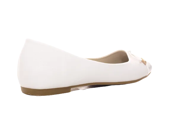 Damen Slipper Halbschuhe Ballerina Loafer Mokassins Slip On Flats Freizeit White # 10105