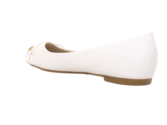 Damen Slipper Halbschuhe Ballerina Loafer Mokassins Slip On Flats Freizeit White # 10105