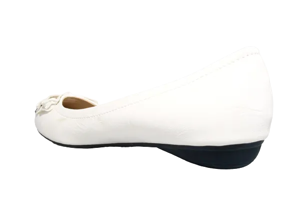 Damen Slipper Halbschuhe Ballerina Loafer Mokassins Slip On Flats Freizeit White # 102