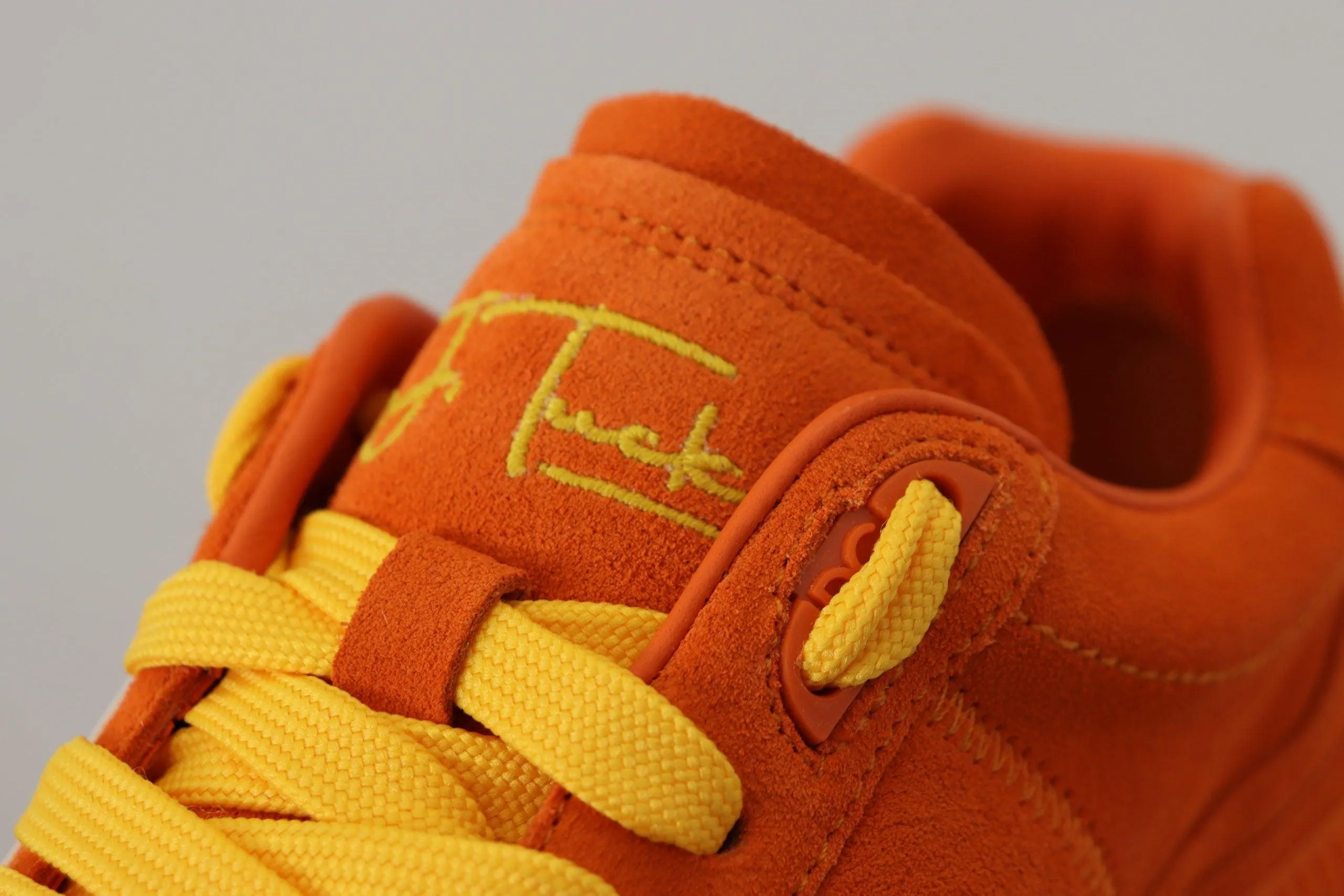 Dolce & Gabbana Orange Leather P.j. Tucker Sneakers Shoes