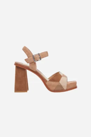 Dolce Vita Aubrey Heels in Brown Multi Suede