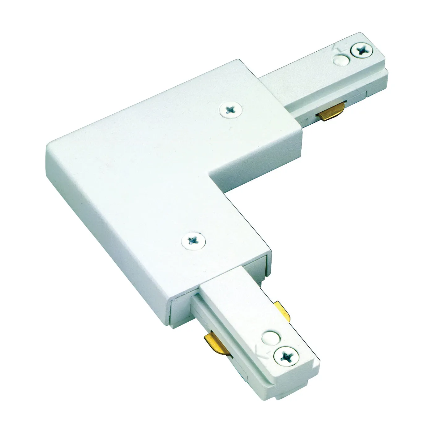 Eaton Lighting LZR203P Track Light L-Connector, White, For: Lazer Track Lamp holders and Halo Power-Trac Lamp holders