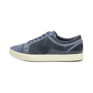 Ecco Low-Top Sneakers Leather Blue Colour For Women