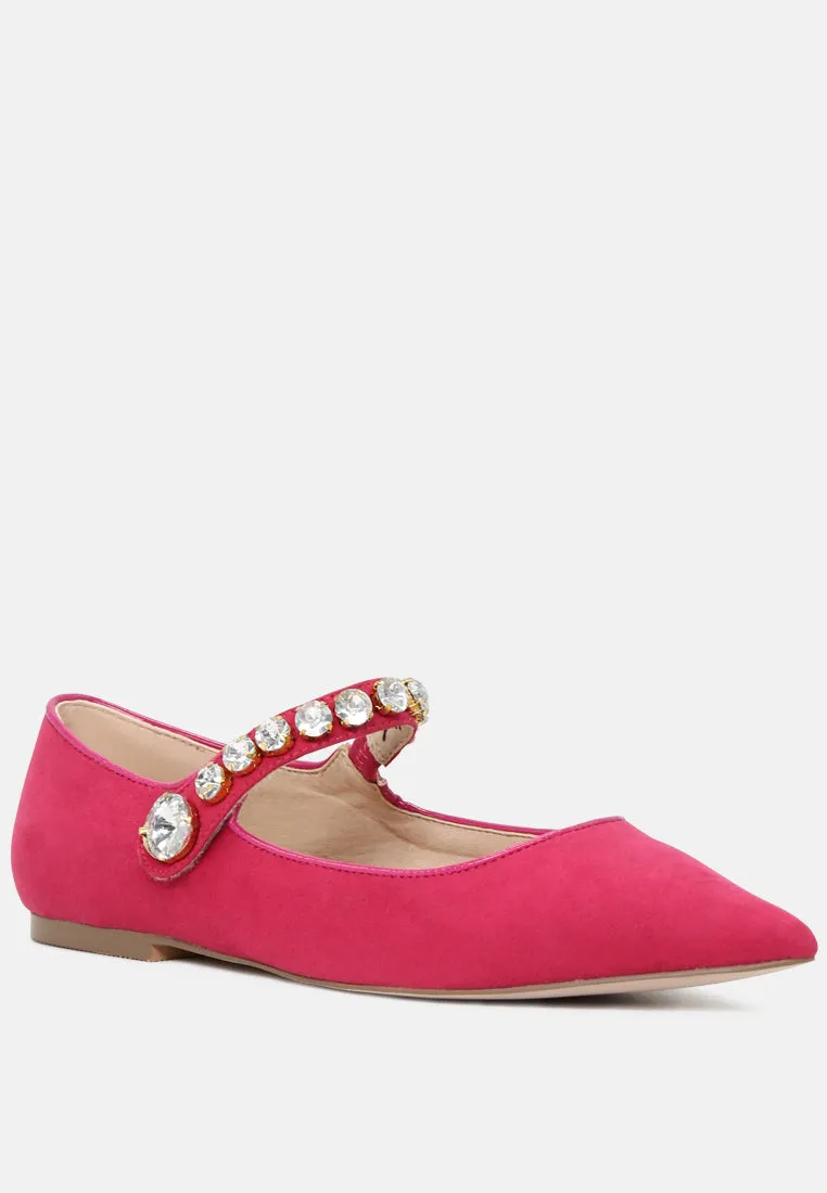 Fedora Pointed Ballerina Flats