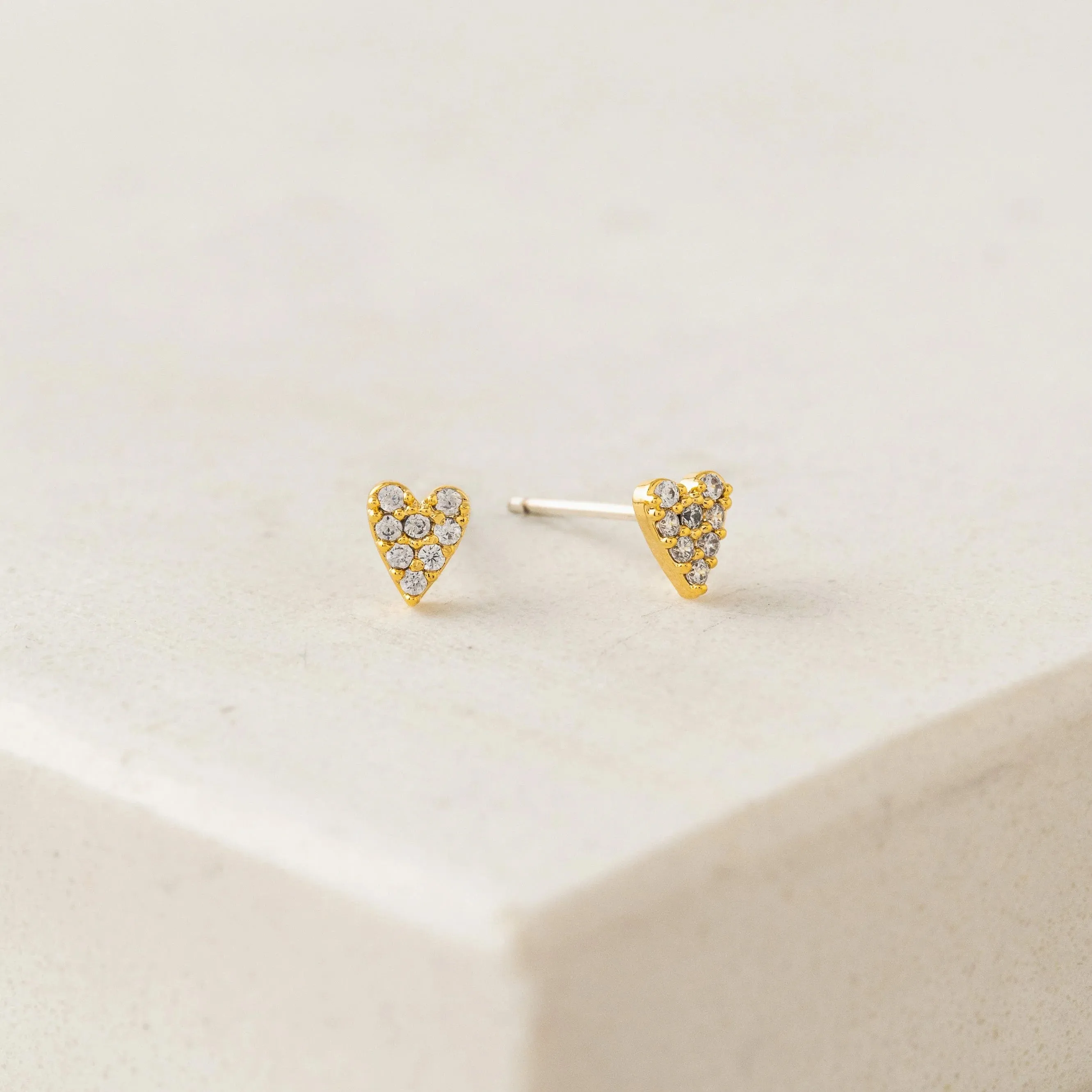 Flutter Stud Earrings, Gold