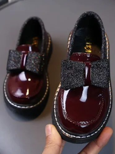 Girls Can't Go Wrong with Sparkles Patent Vegan Leather Loafers By Liv and Mia