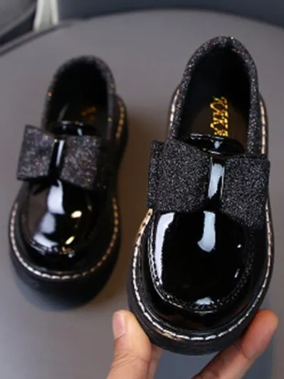 Girls Can't Go Wrong with Sparkles Patent Vegan Leather Loafers By Liv and Mia