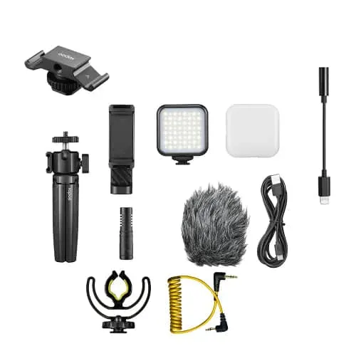 Godox Smart Phone Clip Vlog Kit Inc Lighting Cable