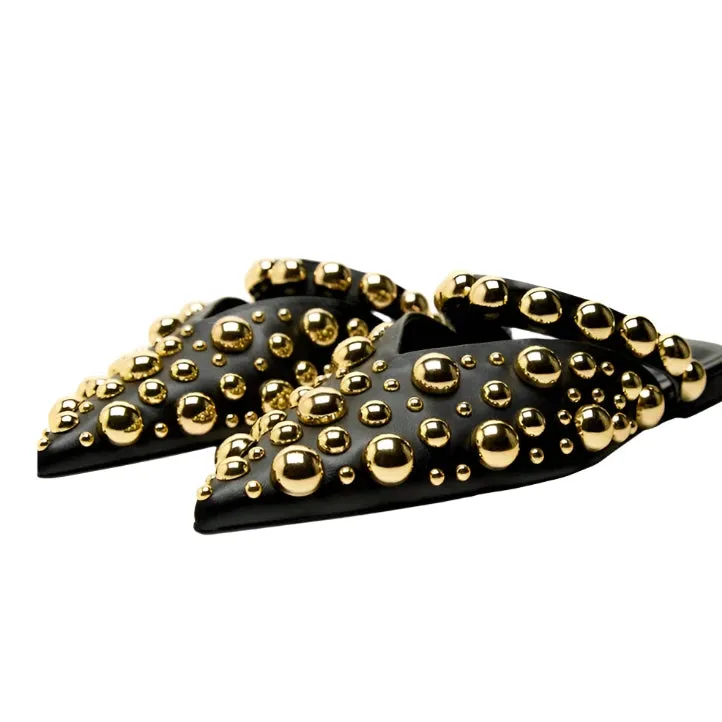 Gold Ball Studded Shoes