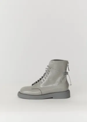 Gommello Patent Leather Boots — Grey