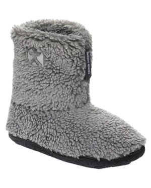 Gosling Snow Tipped Sherpa Slipper Boots in Washed Grey