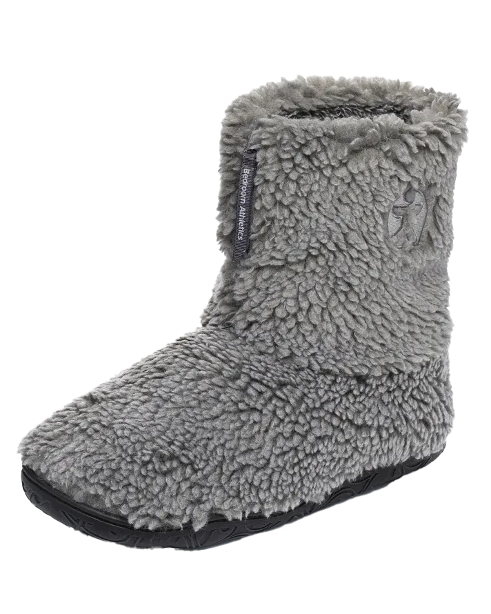 Gosling Snow Tipped Sherpa Slipper Boots in Washed Grey