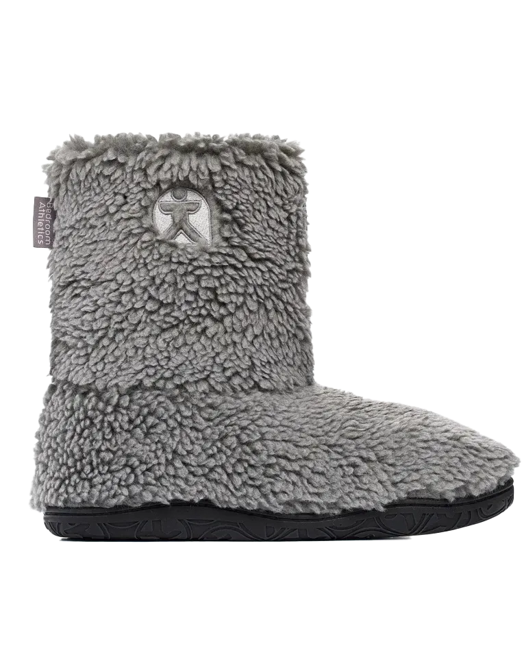 Gosling Snow Tipped Sherpa Slipper Boots in Washed Grey