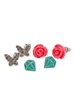 Great Pretenders - Boutique Rose Studded Earrings