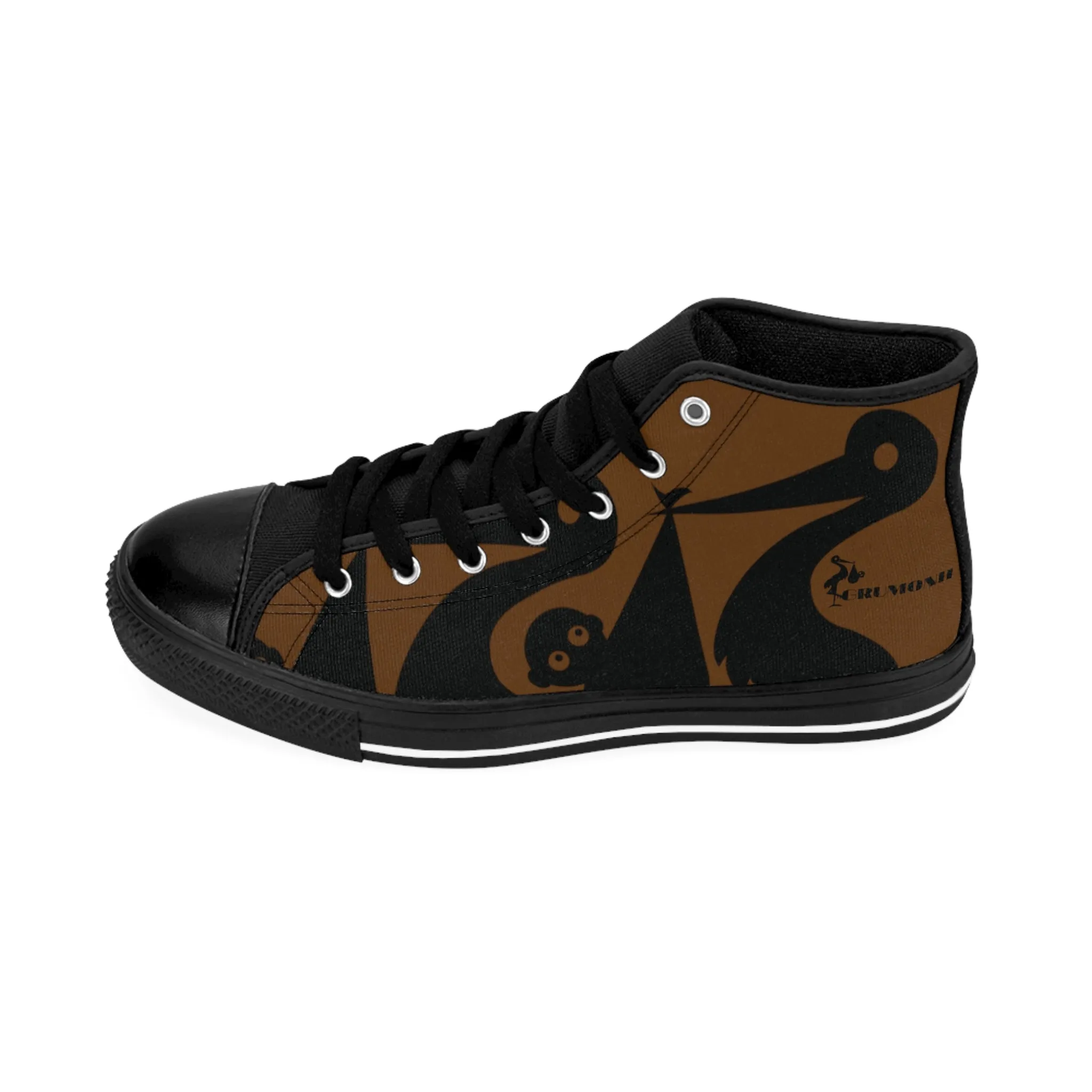 GRUMONH Men's Classic Sneakers Brown