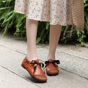 Handmade Leather Retro Casual Flat Shoes | Gift Shoes