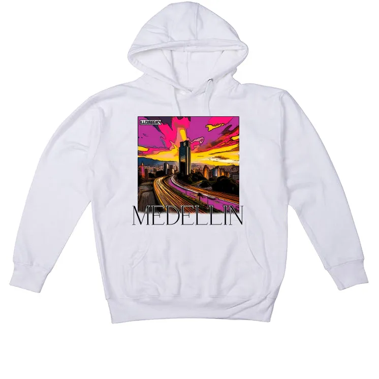 J Balvin x Air Jordan 3 Medellin Sunset - White T-Shirt (Medellin Sunset)