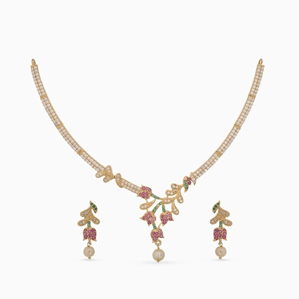 Jivisha Nakshatra CZ Necklace Set